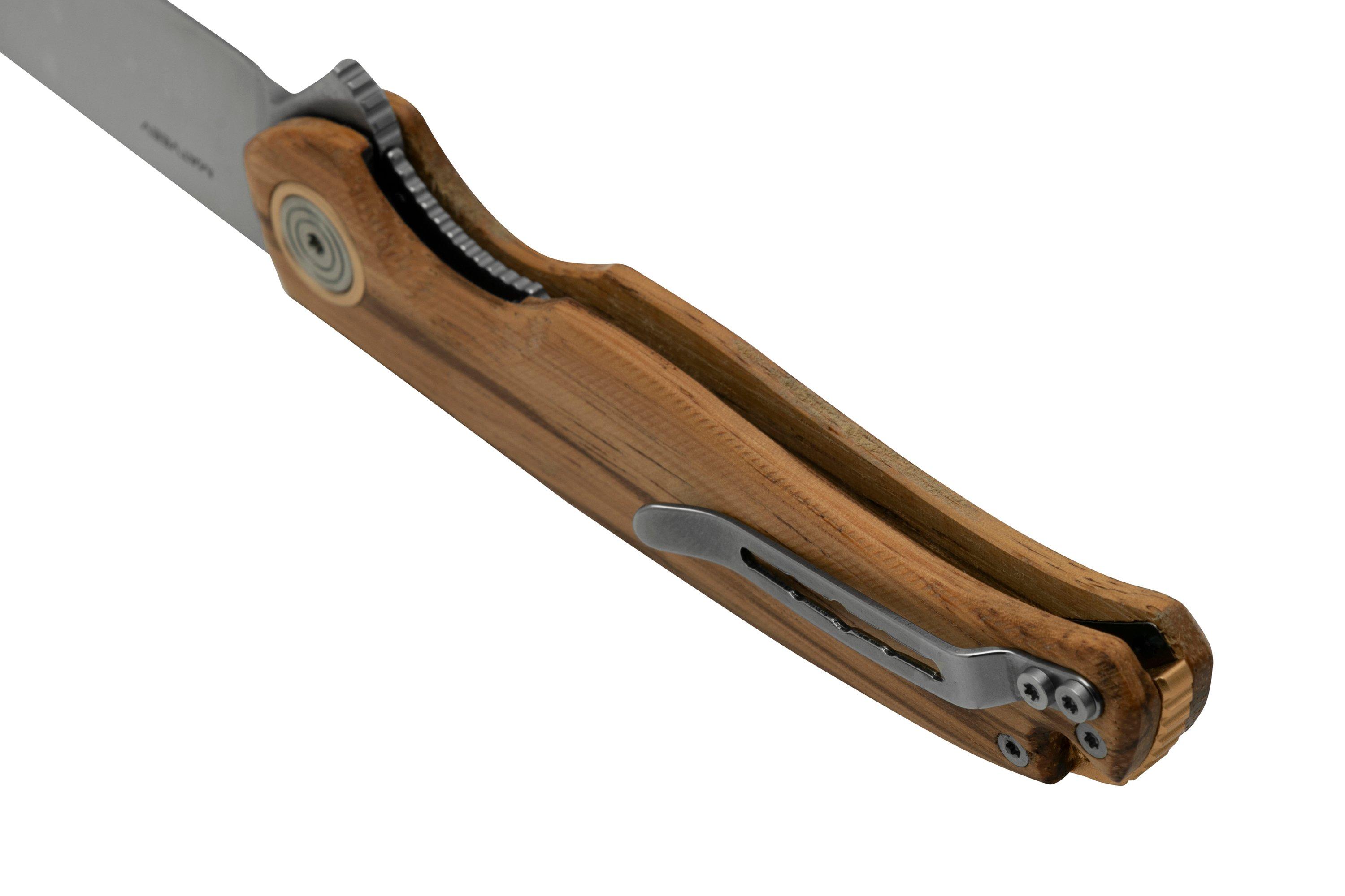 Black Fox Argus BF760W Satin D2 Zebra Wood, pocket knife