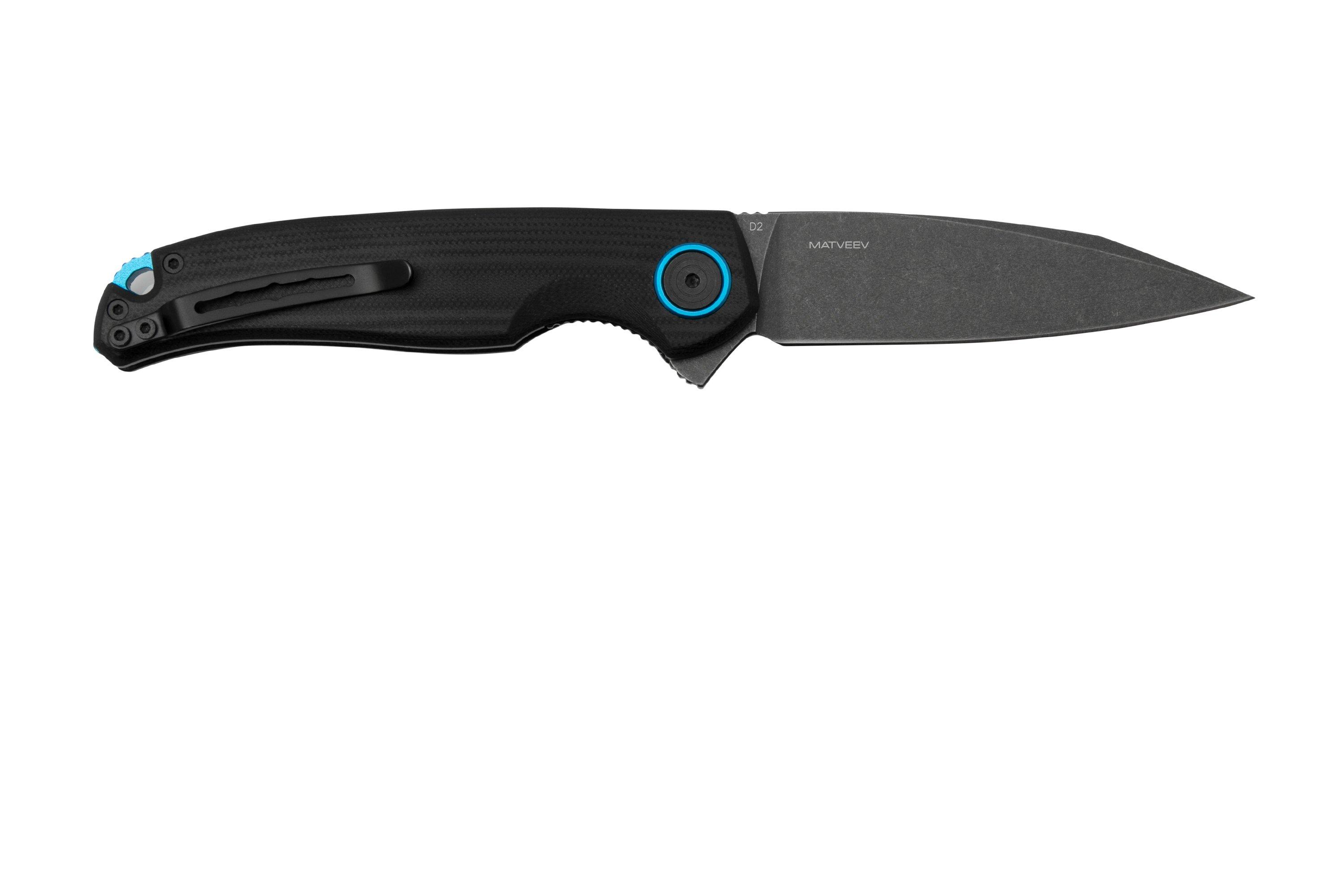 Black Fox Argus Bf 760 Blackwashed D2 Black G10 Handle Pocket Knife Advantageously Shopping