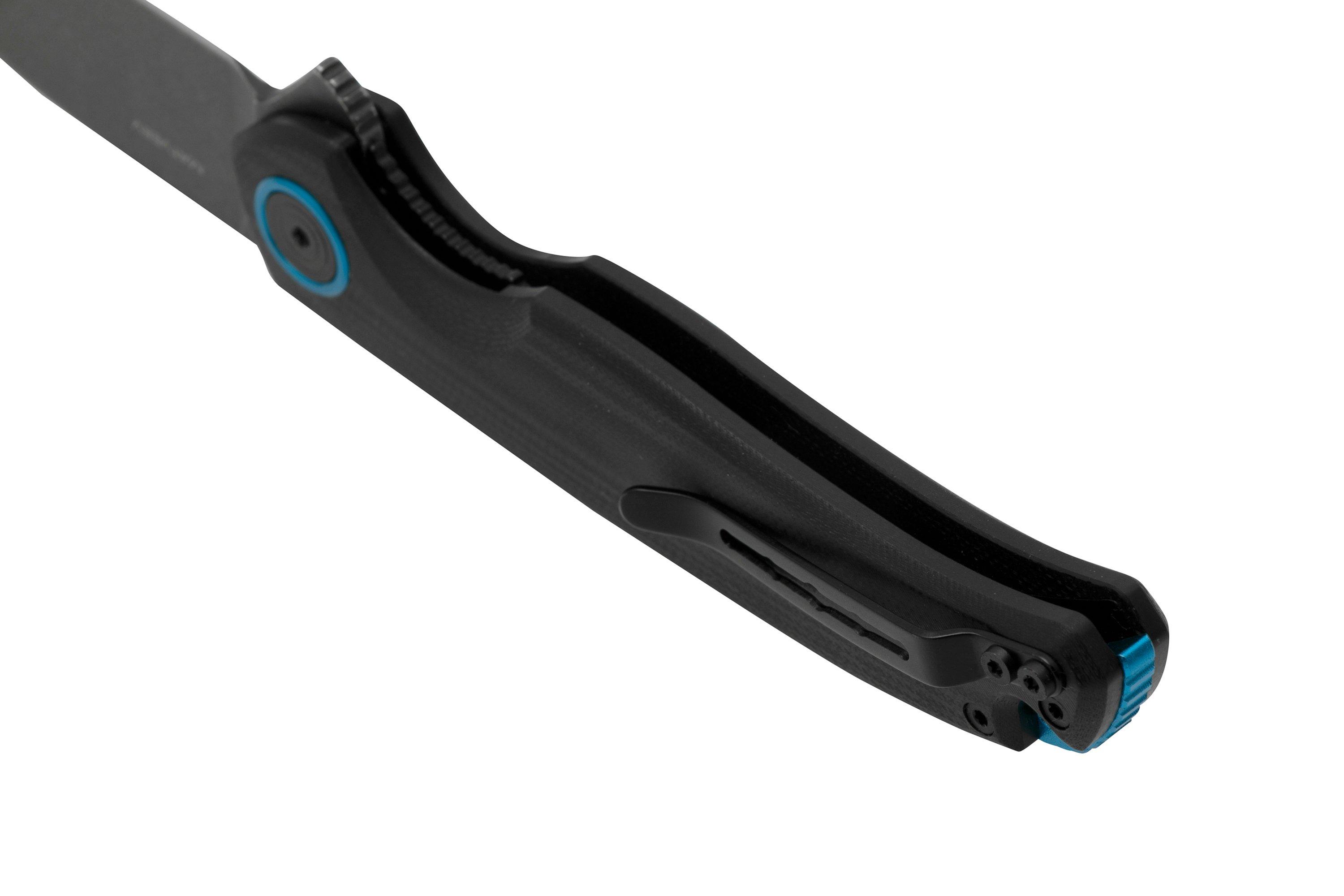 Black Fox Argus BF-760 Blackwashed D2 Black G10 handle, pocket knife