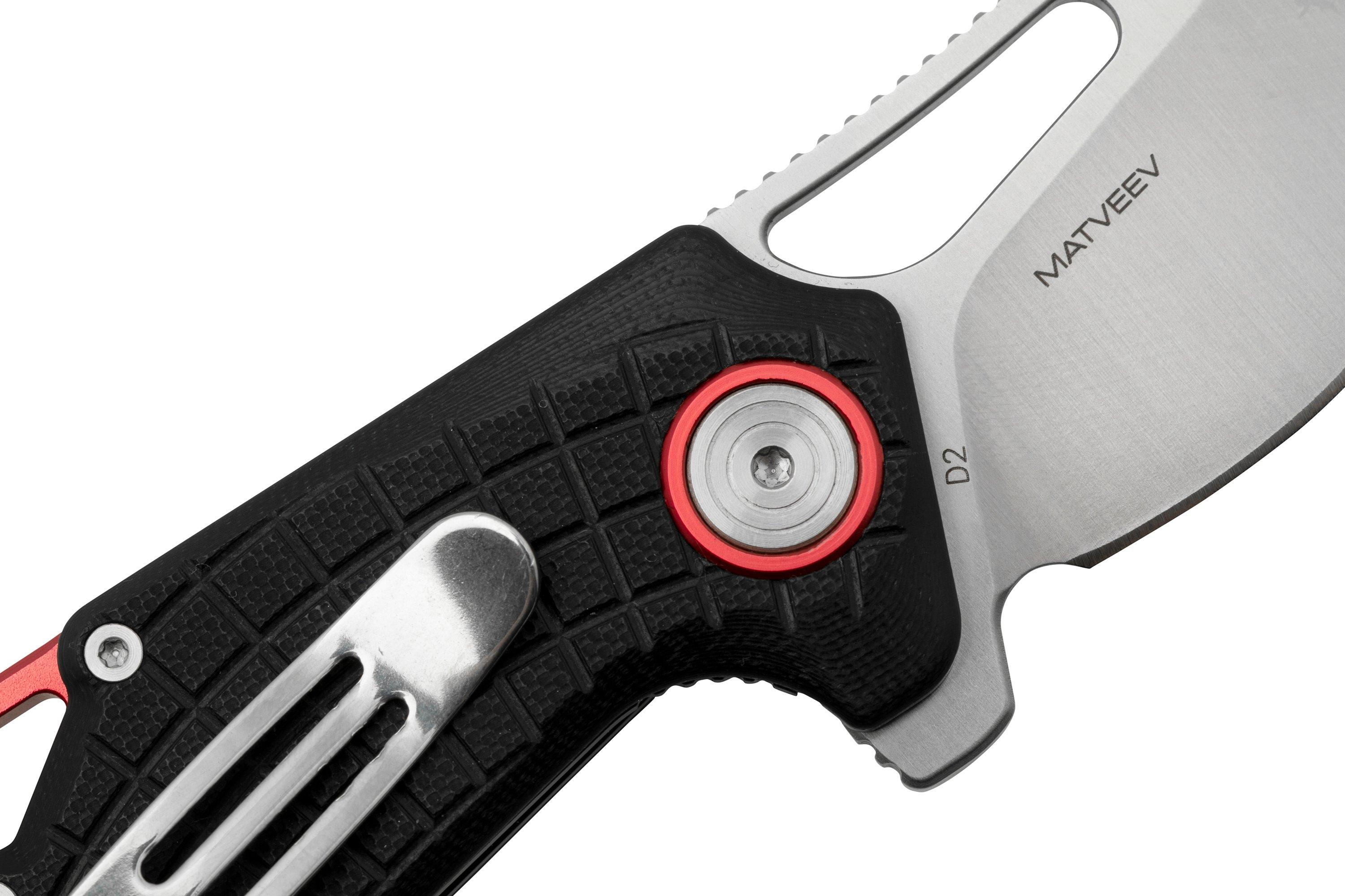 Fox Knives Puck Bf 761 B Fallbar Fickkniv 59 61 Hrc Rostfritt Stal D2 main image 1
