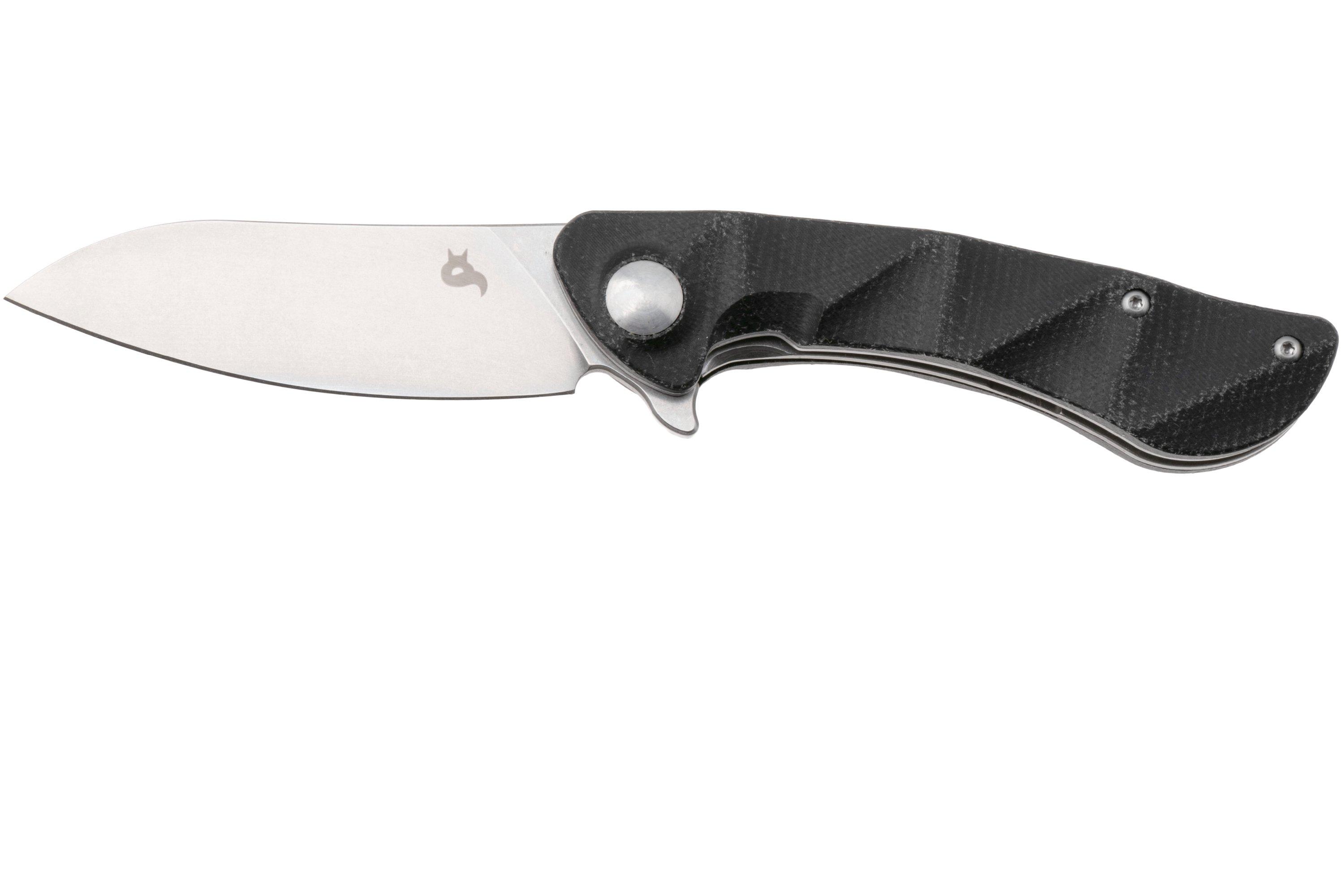 Black Fox Dripper BF-771-MB Stonewashed VG10, Black Micarta