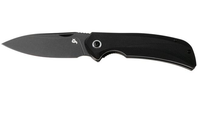 Afbeelding voor Black Fox Paradigma BF-781-G10, Blackwashed D2, Black G10 zakmes