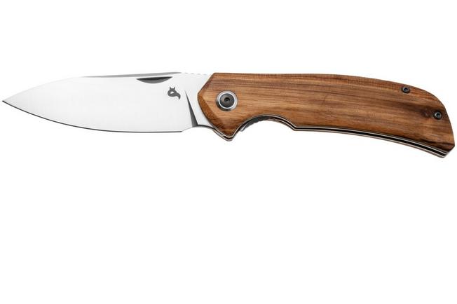 Afbeelding voor Black Fox Paradigma BF-781-ZW, Satin D2, Zebra Wood zakmes