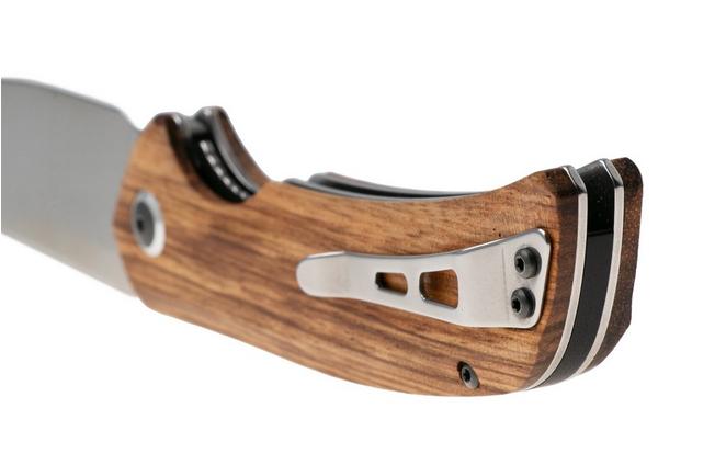Afbeelding voor Black Fox Paradigma BF-781-ZW, Satin D2, Zebra Wood zakmes