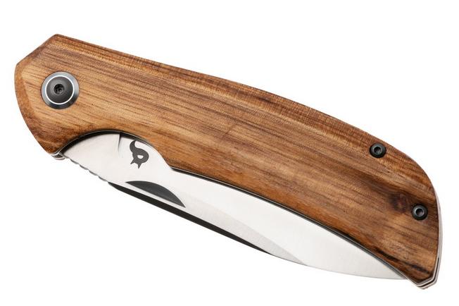 Afbeelding voor Black Fox Paradigma BF-781-ZW, Satin D2, Zebra Wood zakmes