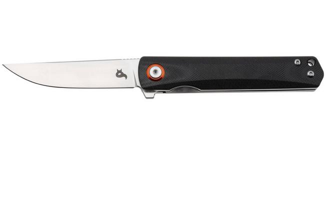 Afbeelding voor Black Fox Spear BF-783 Satin D2, Black G10, zakmes
