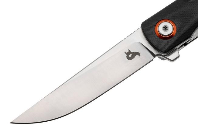 Afbeelding voor Black Fox Spear BF-783 Satin D2, Black G10, zakmes
