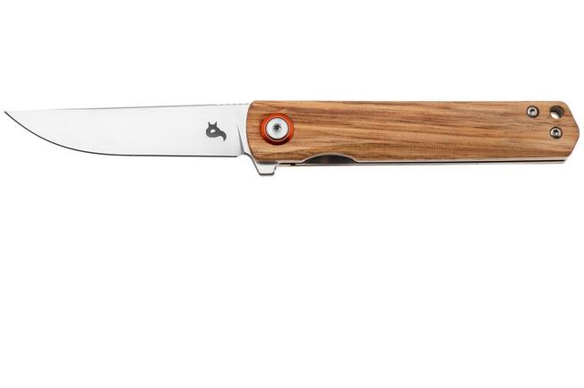 Afbeelding voor Black Fox Spear BF-783 Satin D2, Zebrawood, zakmes