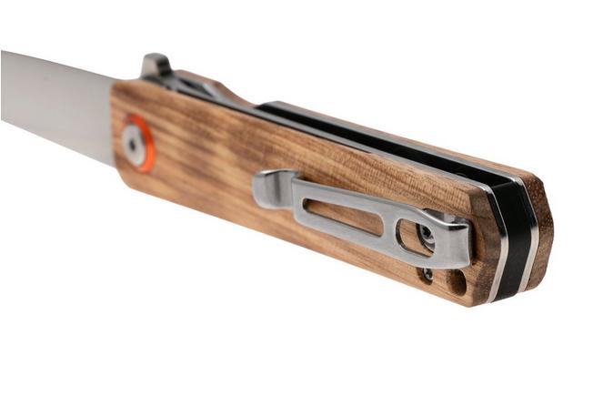 Afbeelding voor Black Fox Spear BF-783 Satin D2, Zebrawood, zakmes