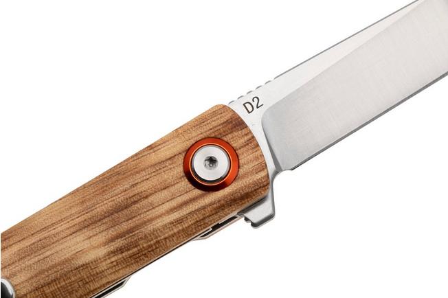 Afbeelding voor Black Fox Spear BF-783 Satin D2, Zebrawood, zakmes