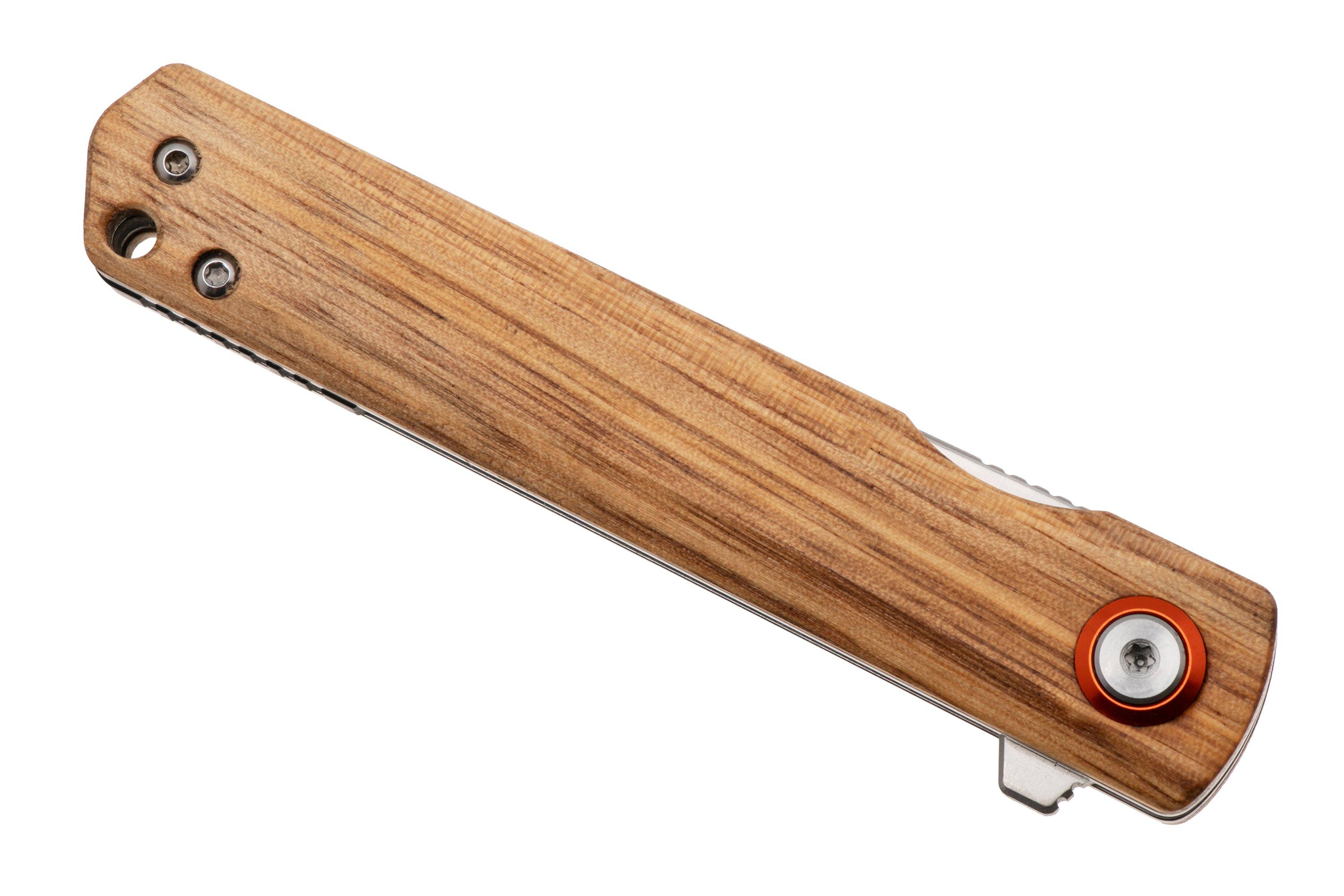 Black Fox Spear BF-783 Satin D2, Zebrawood, pocket knife