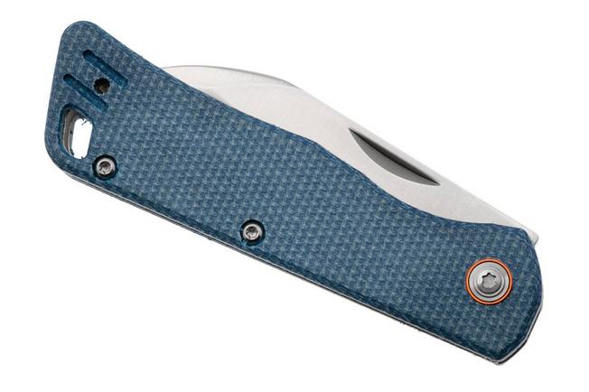 Afbeelding voor Black Fox Teeny BF-785 Satin D2, Blue Micarta, zakmes