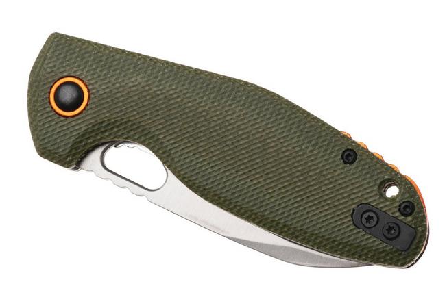 Afbeelding voor Black Fox Puffy BF-786-MOD Satin 10Cr15CoMoV, OD Green Canvas Micarta, zakmes
