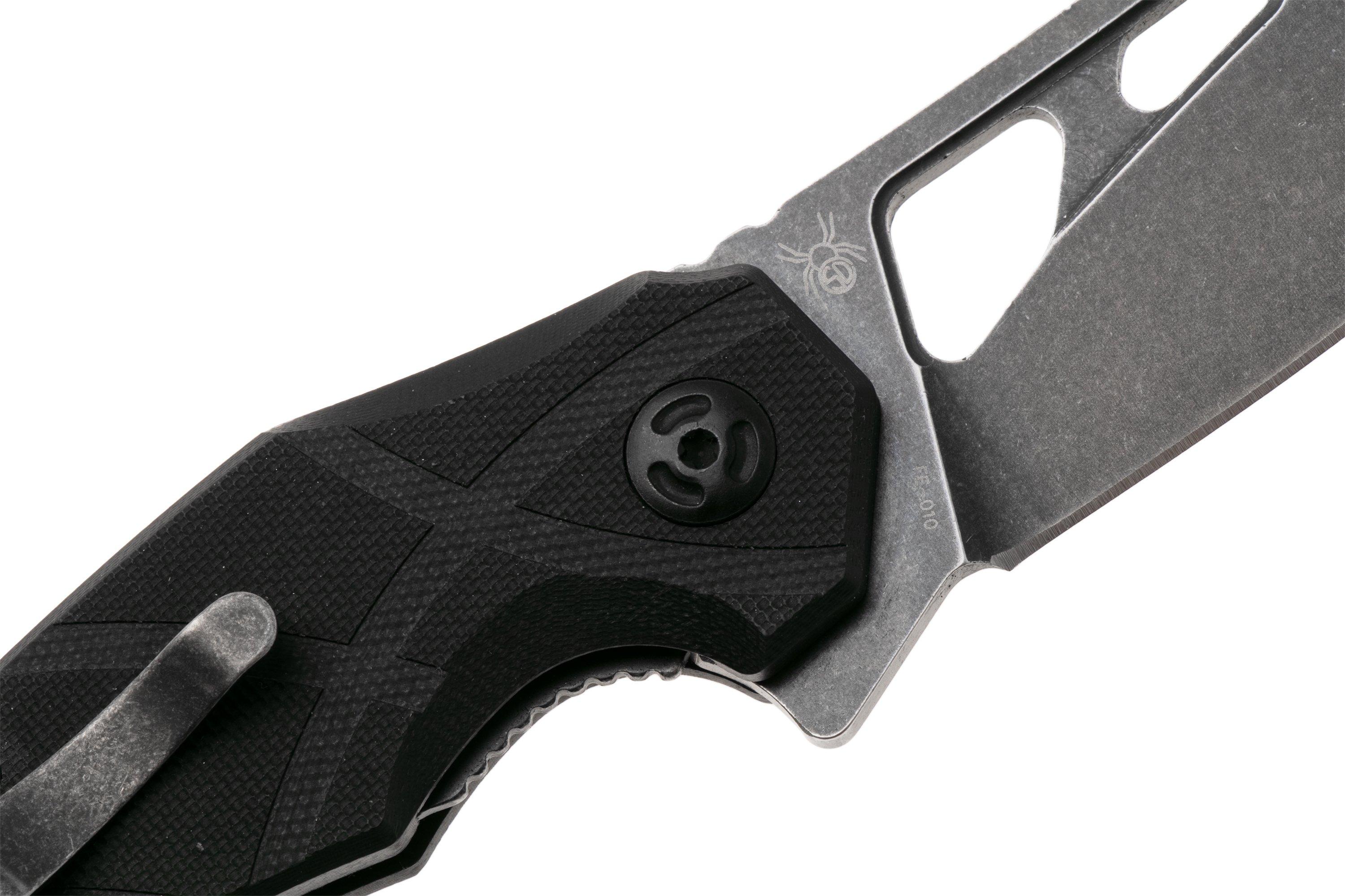 Fox Edge Atrax, Black G10, FE-010 pocket knife | Advantageously