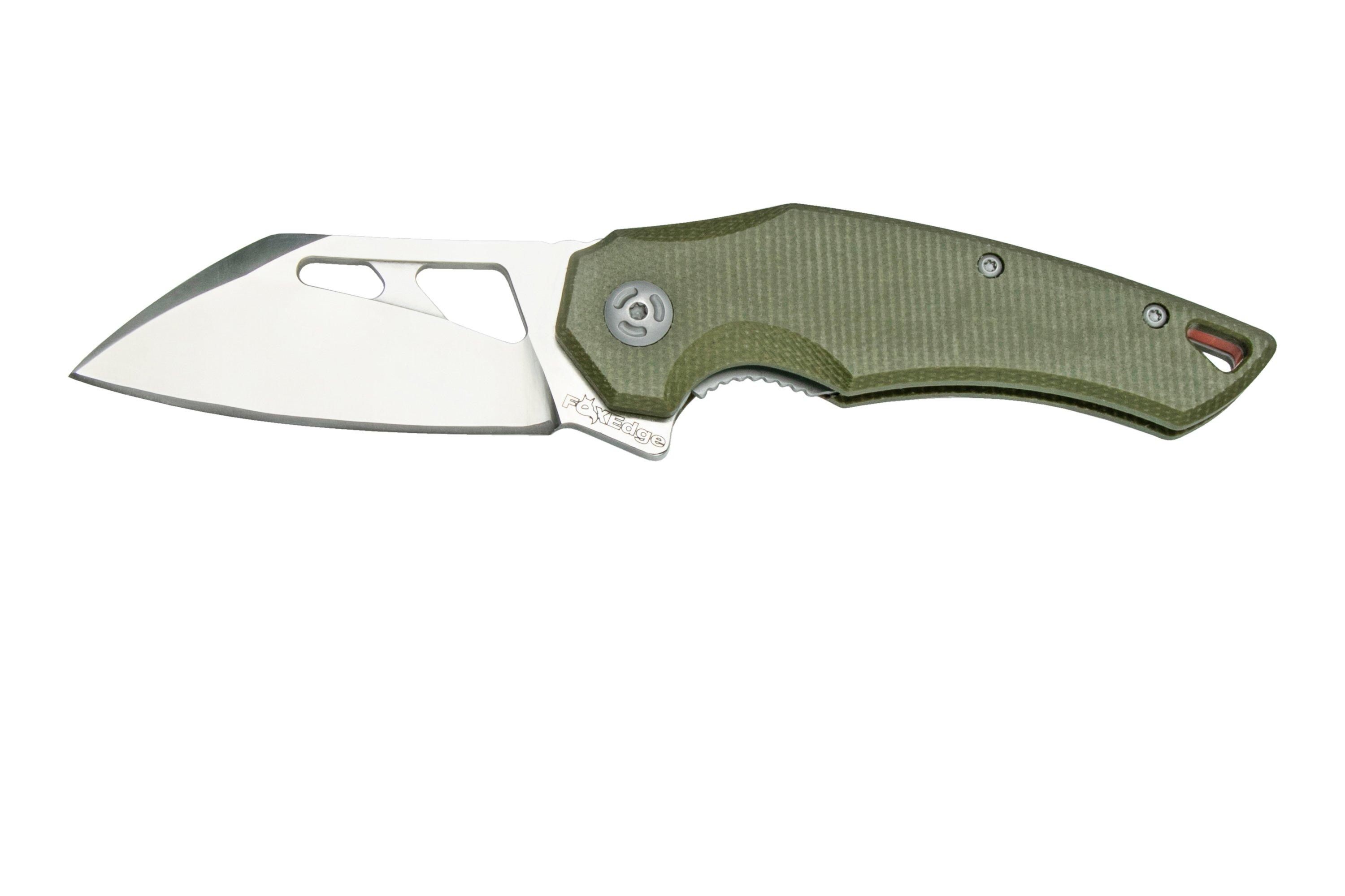 Fox Edge Atrax, OD Green Micarta, FE-027MOD pocket knife