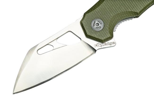 Fox Edge Atrax, OD Green Micarta, FE-027MOD pocket knife 