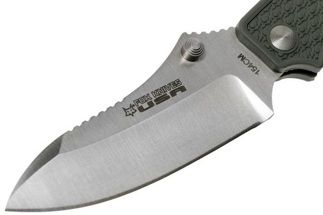 Image for Fox Knives USA Forza Sage Green Droppoint FKU-AMI-DP GR pocket knife, Mike Vellekamp design