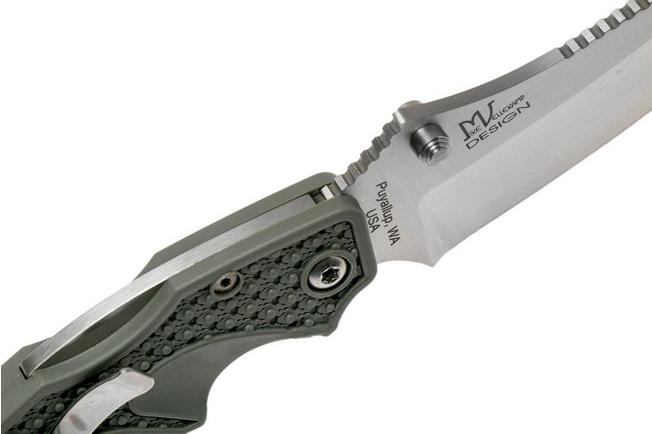 Image for Fox Knives USA Forza Sage Green Droppoint FKU-AMI-DP GR pocket knife, Mike Vellekamp design