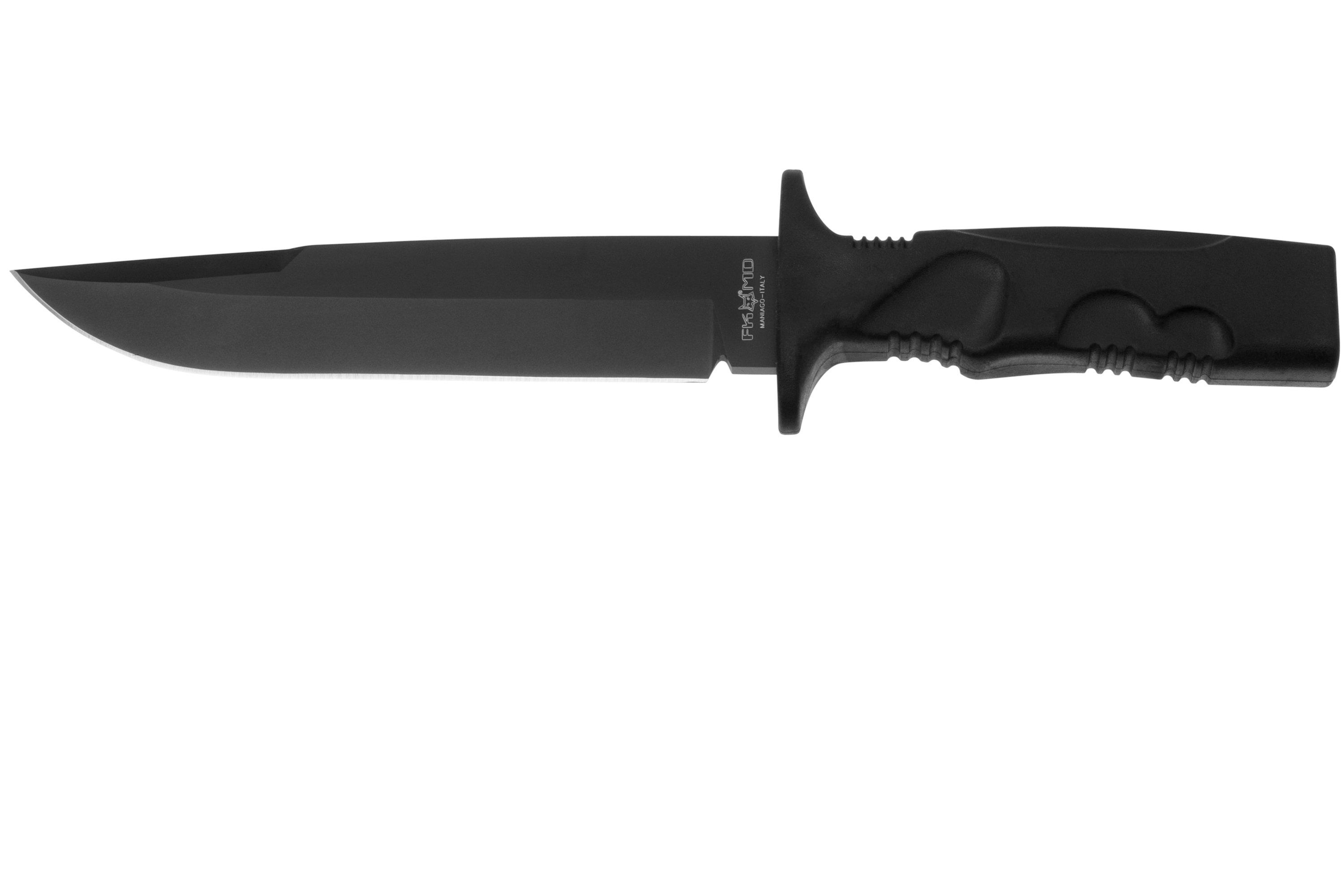 Magnum Knivgar Black Feststehendes Messer – 22,6 Cm Gesamtlänge, 420A Edelstahl, Kunststoffgriff, Inkl. Köcherscheide – Für Jagd, Survival & Handwerk