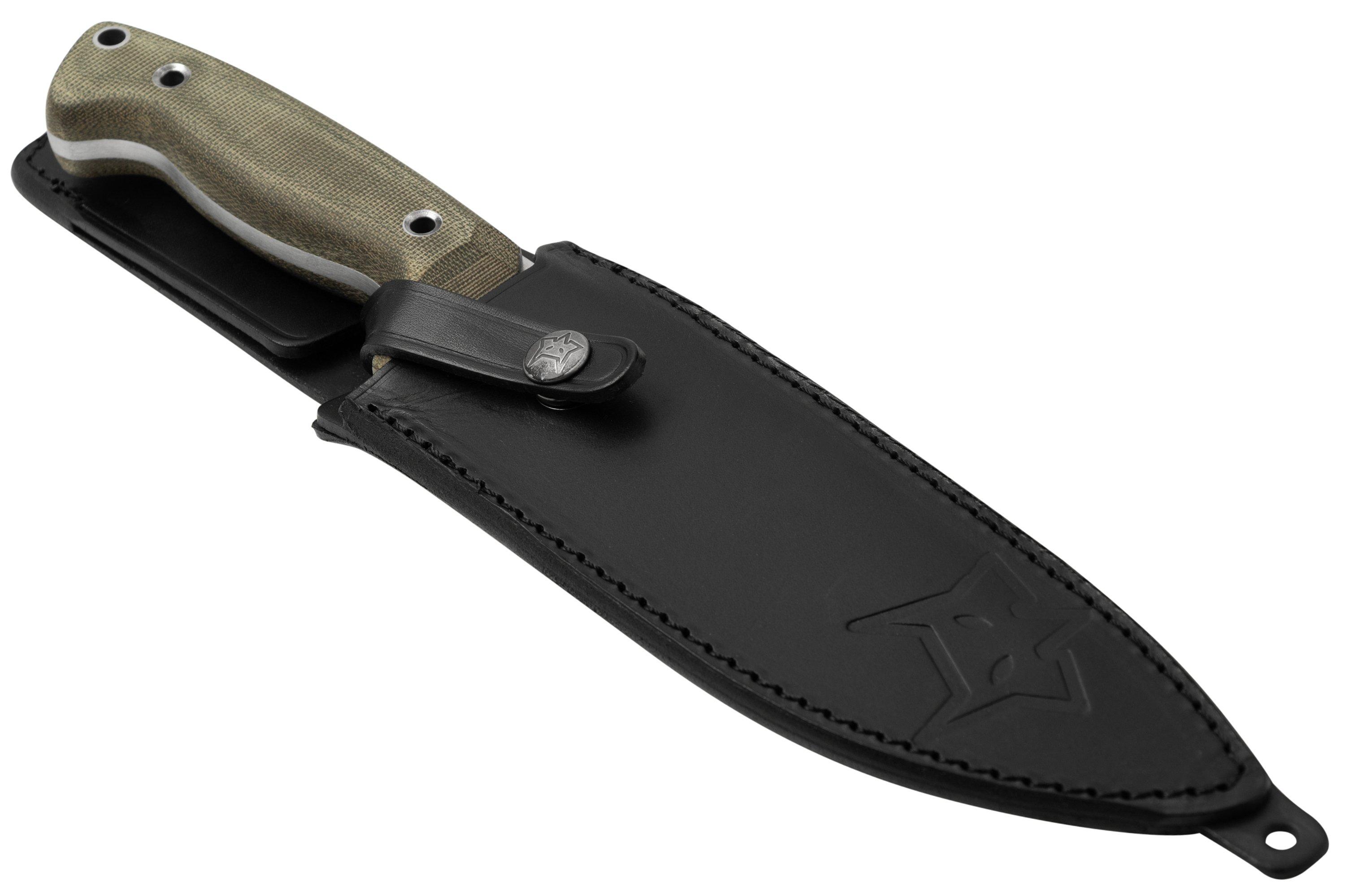 Fox Knives FX140XL MI Green Canvas Micarta Knivesandtools Exclusive