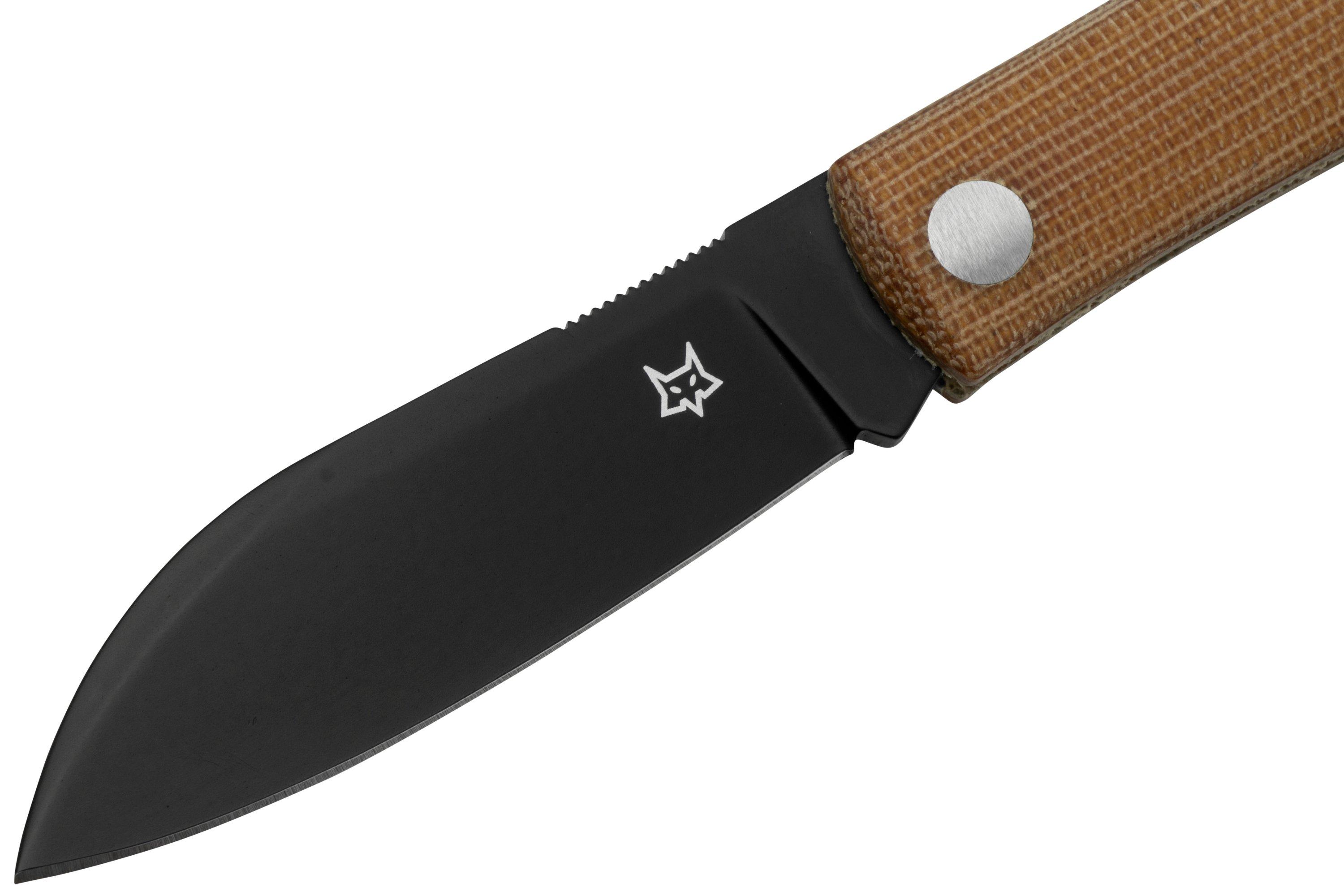 Fox Knives Livri FX273MCBB Knivesandtools Exclusive, Brown Micarta, Black slipjoint zakmes
