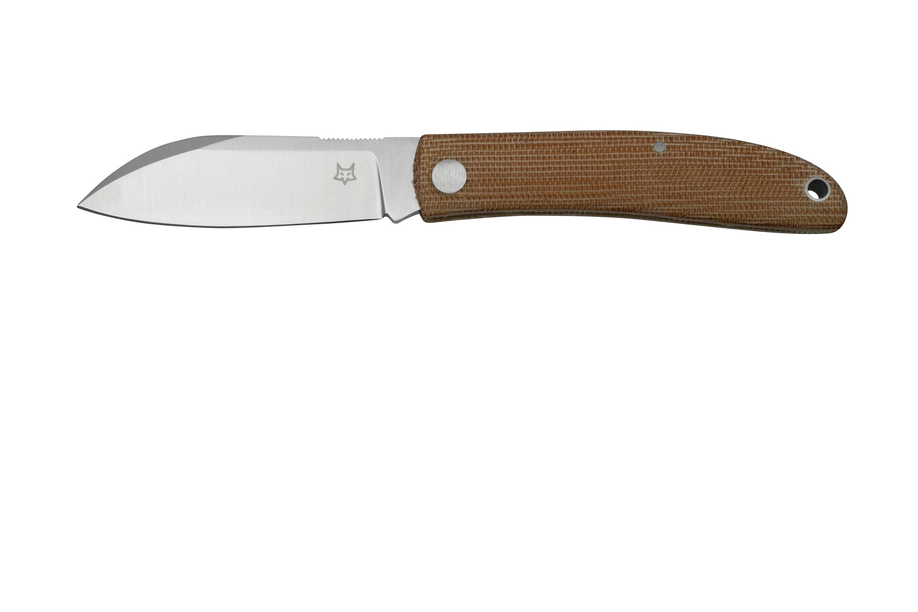 Fox Knives Brand Italy Livri folding knife stainless steel M390 Green Micarta main image 0