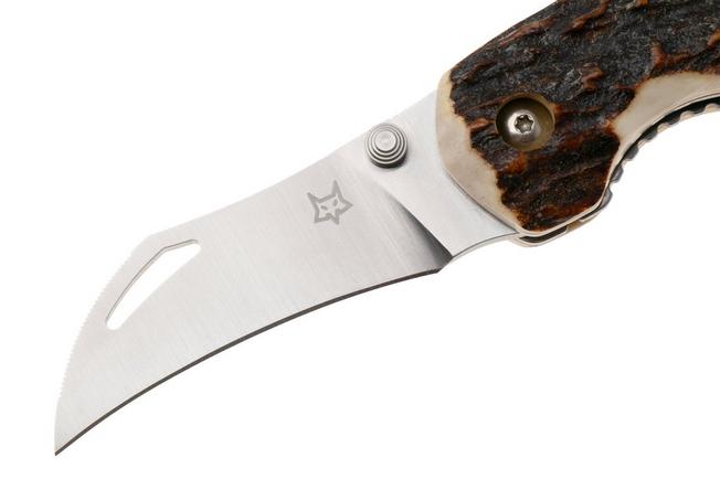 Afbeelding voor Fox Knives Spora Mushroom, Satin 12C27, Deer Horn champignonmes