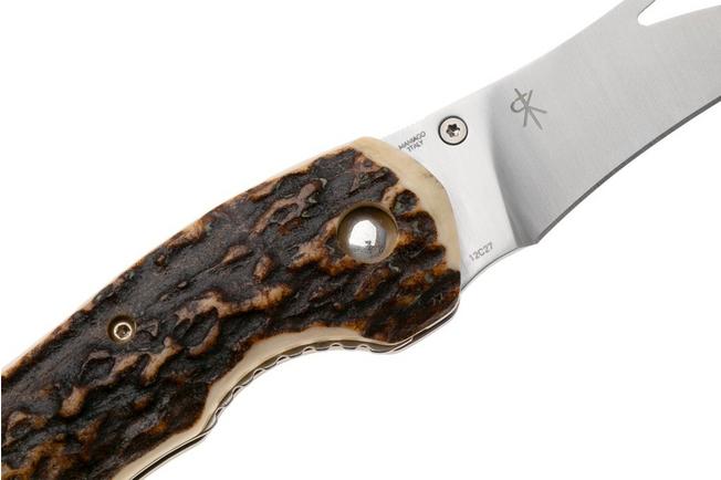 Afbeelding voor Fox Knives Spora Mushroom, Satin 12C27, Deer Horn champignonmes