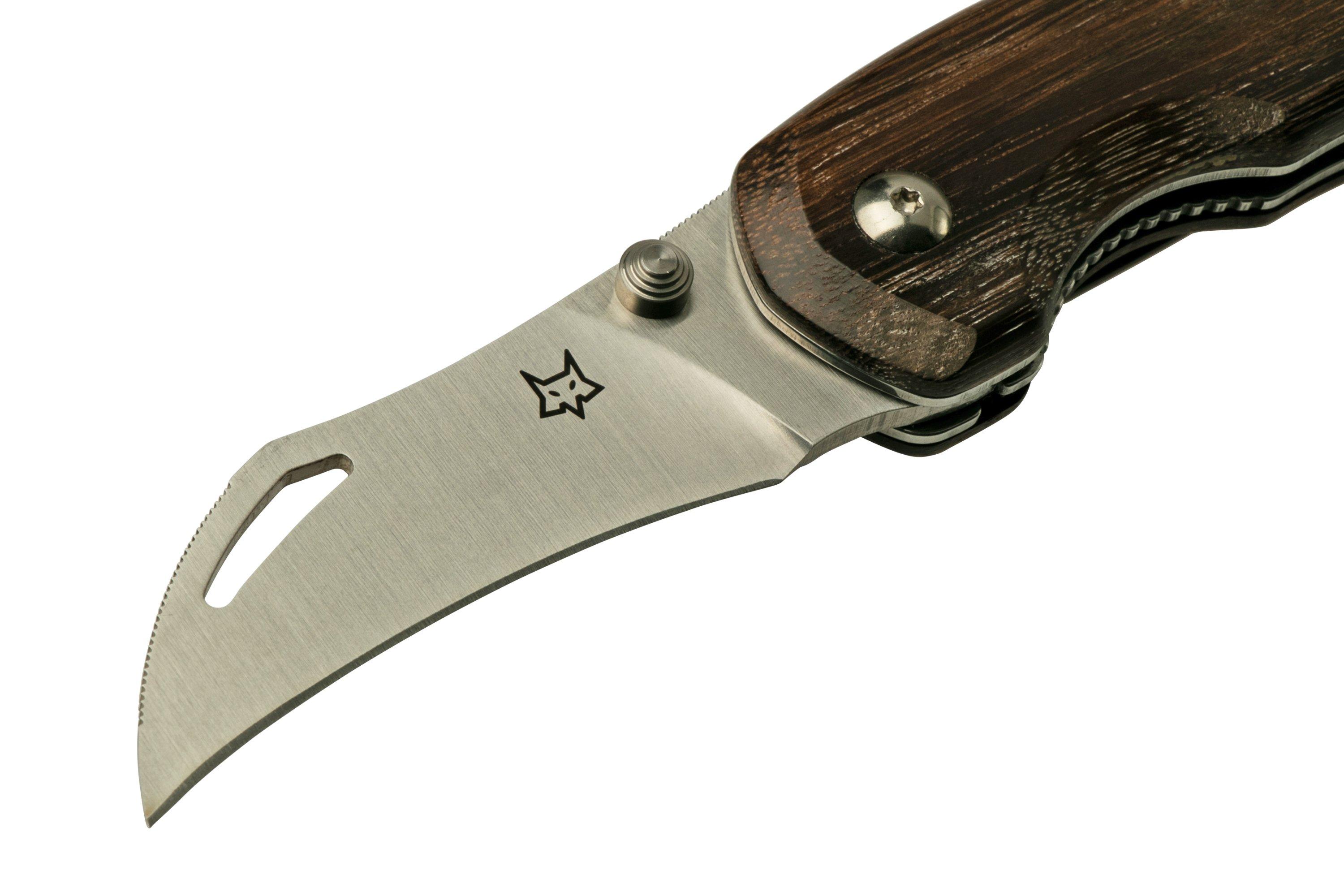 Fox Knives Spora Mushroom Satin Eucalyptus FX-409, mushroom knife