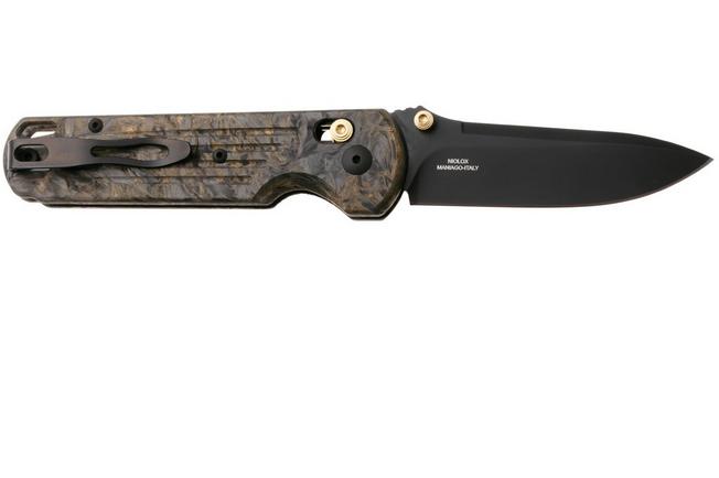 Afbeelding voor Fox Knives Gabi FX-451-DMG Black PVD Niolox, Gold Dark Matter, zakmes