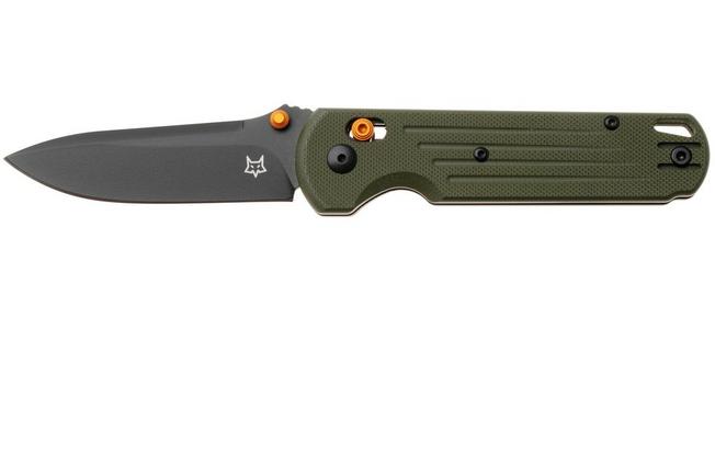 Afbeelding voor Fox Knives Gabi FX-451-FG Black Top Shield Niolox, OD Green G10, zakmes