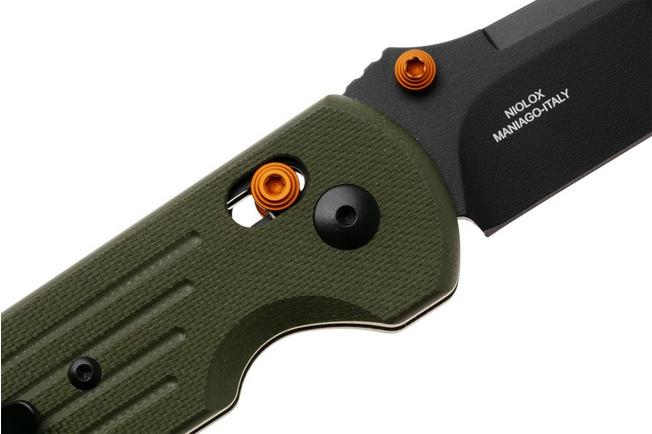 Afbeelding voor Fox Knives Gabi FX-451-FG Black Top Shield Niolox, OD Green G10, zakmes