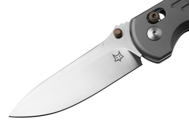 Afbeelding voor Fox Knives Gabi FX-451-TI Satin Niolox, Sandblasted Titanium zakmes