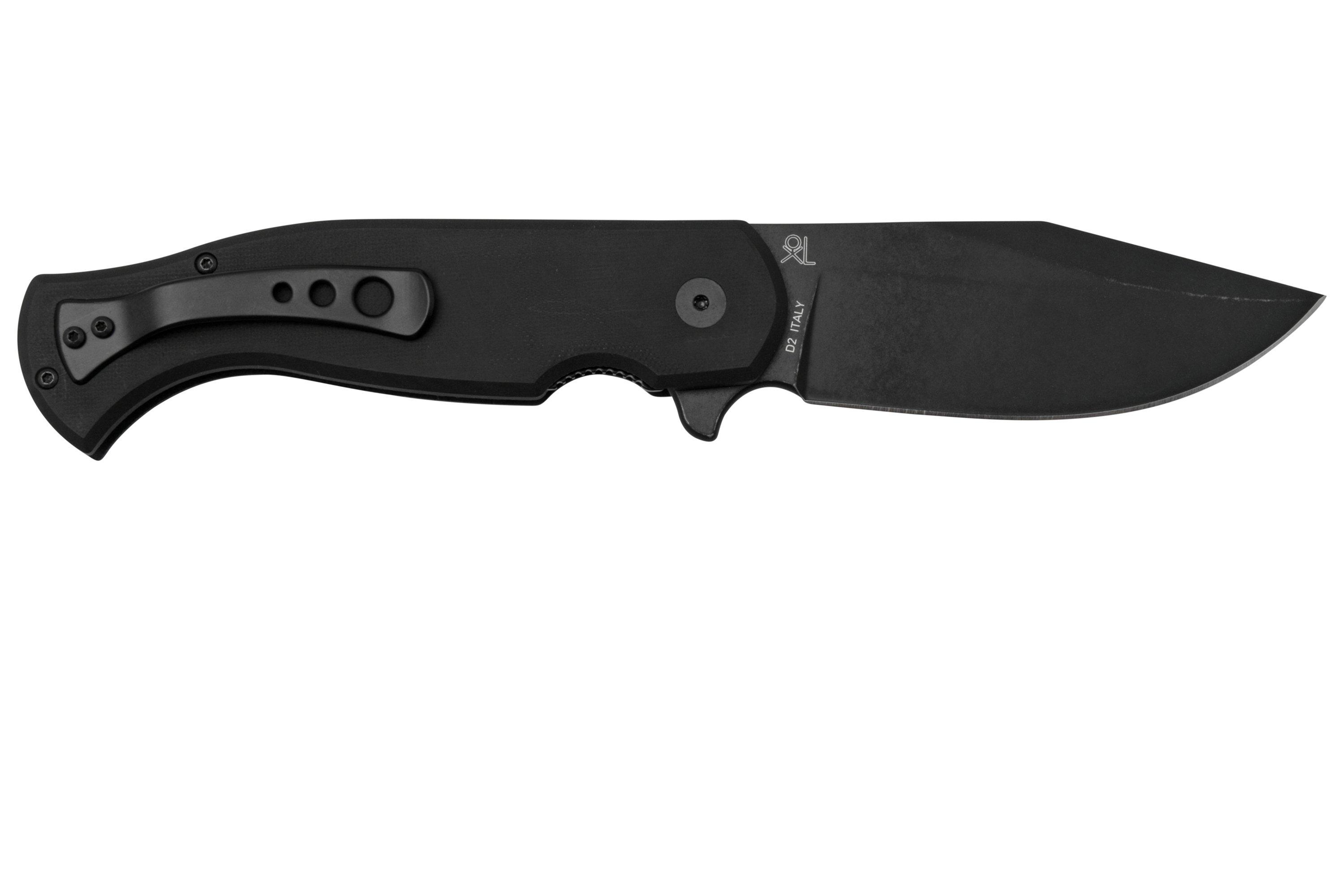 Fox Knives Eastwood Tiger FX 524B Black Stonewashed D2 Black G10   FOFX 524B 02 Fox