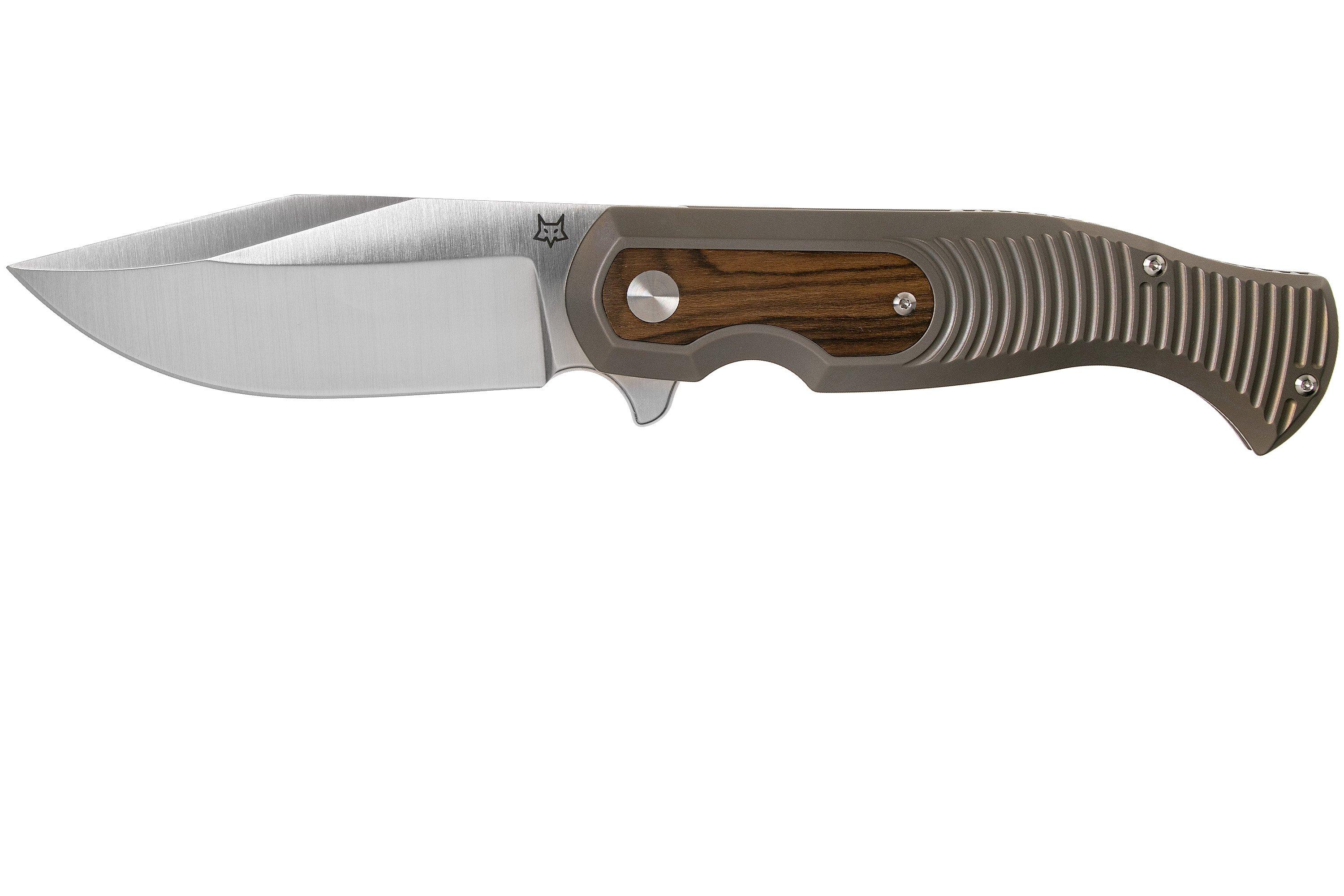 Fox Knives Eastwood Tiger 524TIZW Satin S90V, Titanium