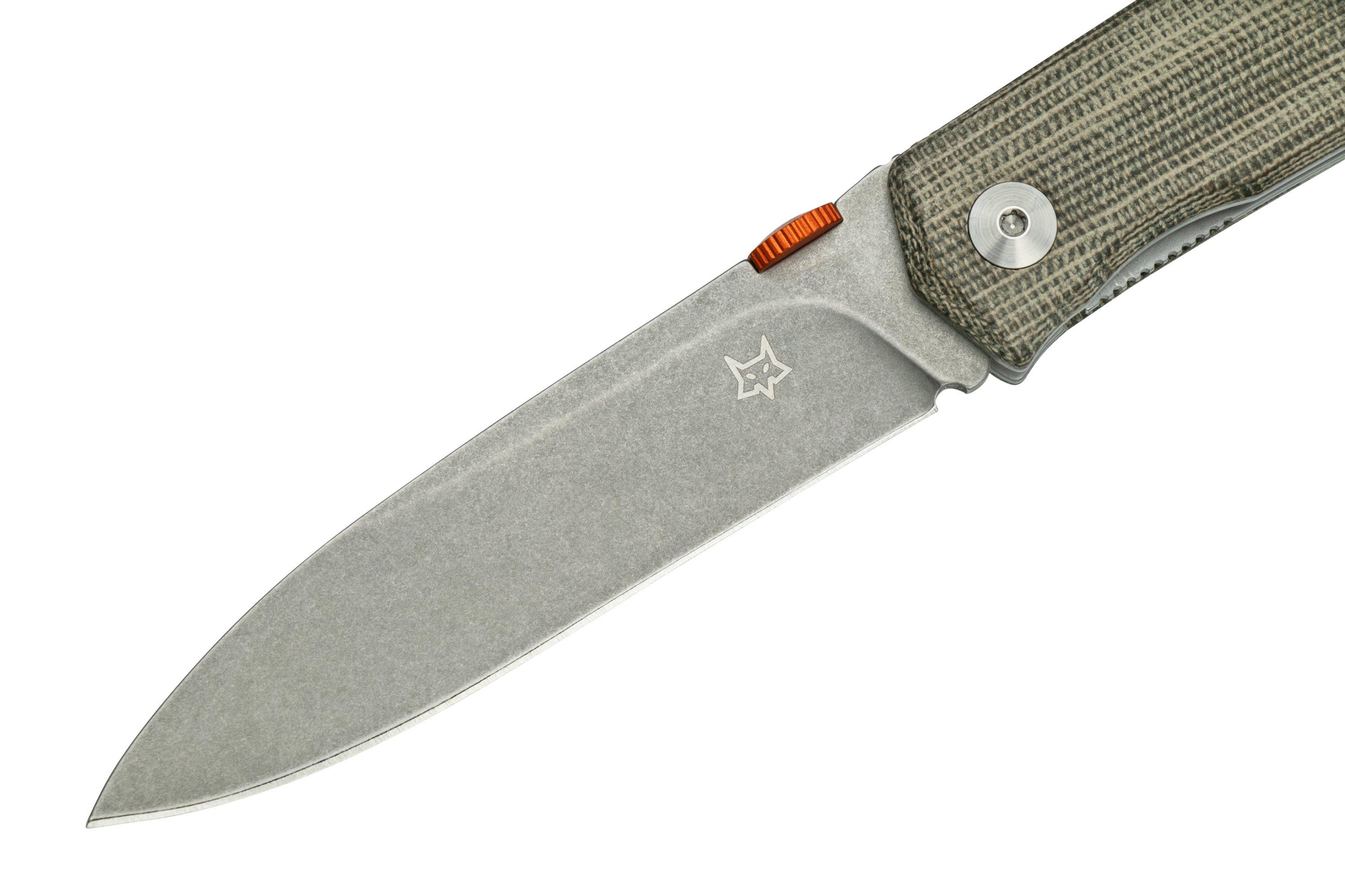 Fox Knives The Sicilian, Satin Green Micarta FX-525MI pocket knife