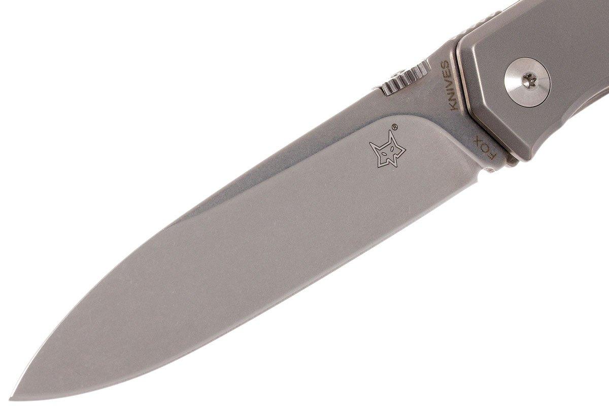 Fox Terzuola Folder FO FX-525Ti Bead Blasted pocket knife ...