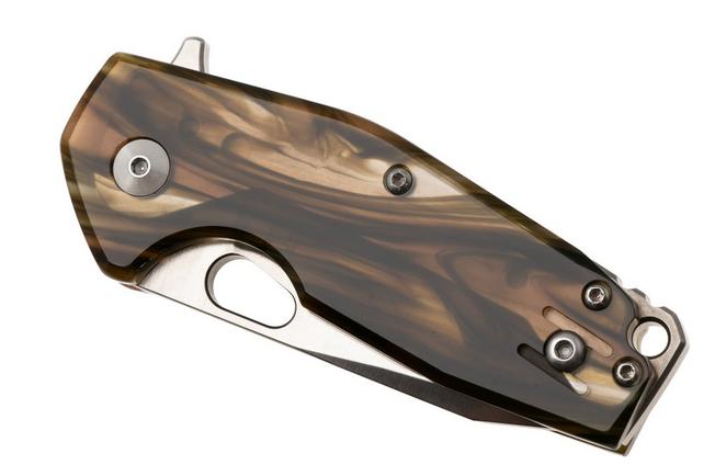 Afbeelding voor Fox Knives Suru FX-526LI-EX1, Satin M398, Brown Cellulose Acetate, zakmes, Jesper Voxnaes design