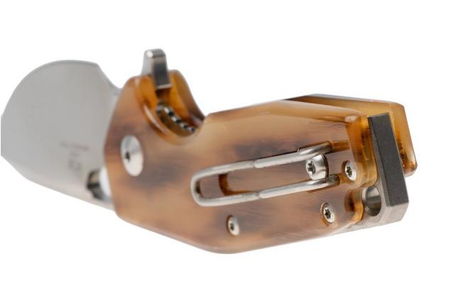 Image pour Fox Knives Suru FX-526LI-RB1, Satin M398, Brown Cellulose Acetate, couteau de poche, Jesper Voxnaes design
