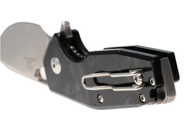 Afbeelding voor Fox Knives Suru FX-526LI-RB2, Stonewashed M398, Grey Cellulose Acetate, zakmes, Jesper Voxnaes design