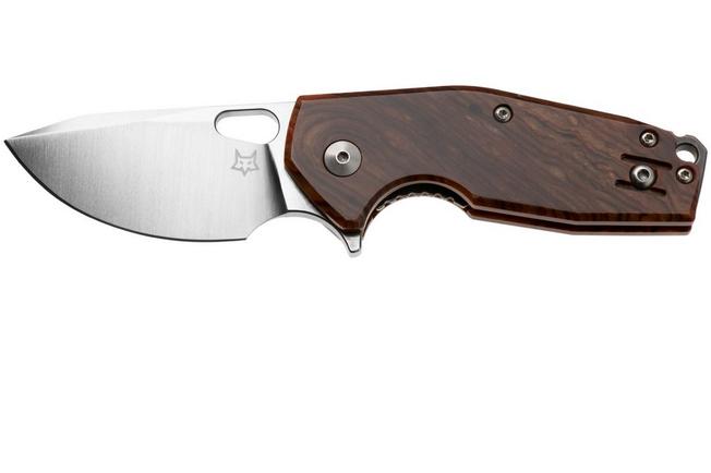 Afbeelding voor Fox Knives Suru FX-526LI-RB3, Satin M398, Brown Cellulose Acetate, zakmes, Jesper Voxnaes design