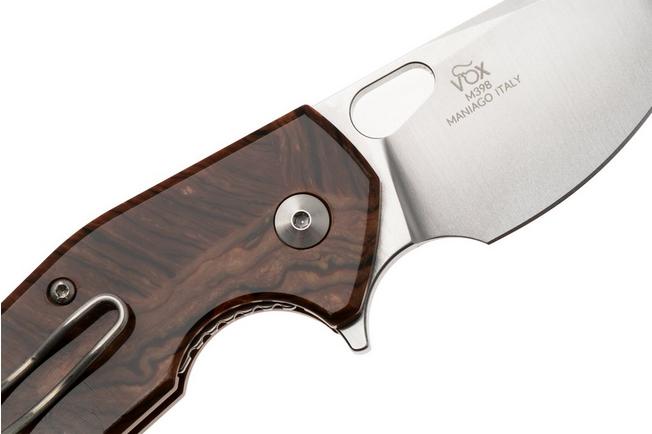 Afbeelding voor Fox Knives Suru FX-526LI-RB3, Satin M398, Brown Cellulose Acetate, zakmes, Jesper Voxnaes design