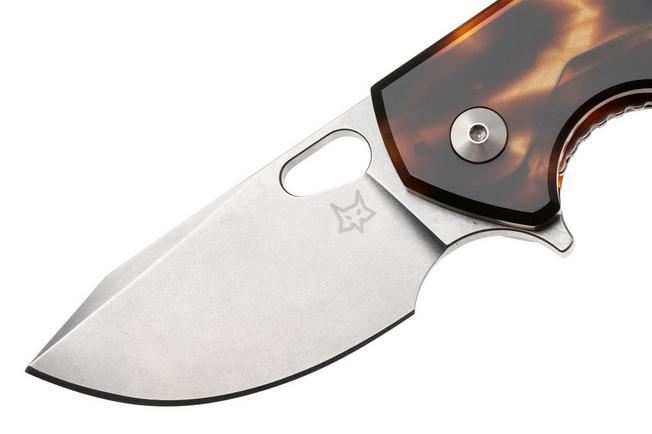 Bild für Fox Knives Suru FX-526LI-RB4, Stonewashed M398, Amber Cellulose Acetate, Taschenmesser, Jesper Voxnaes Design