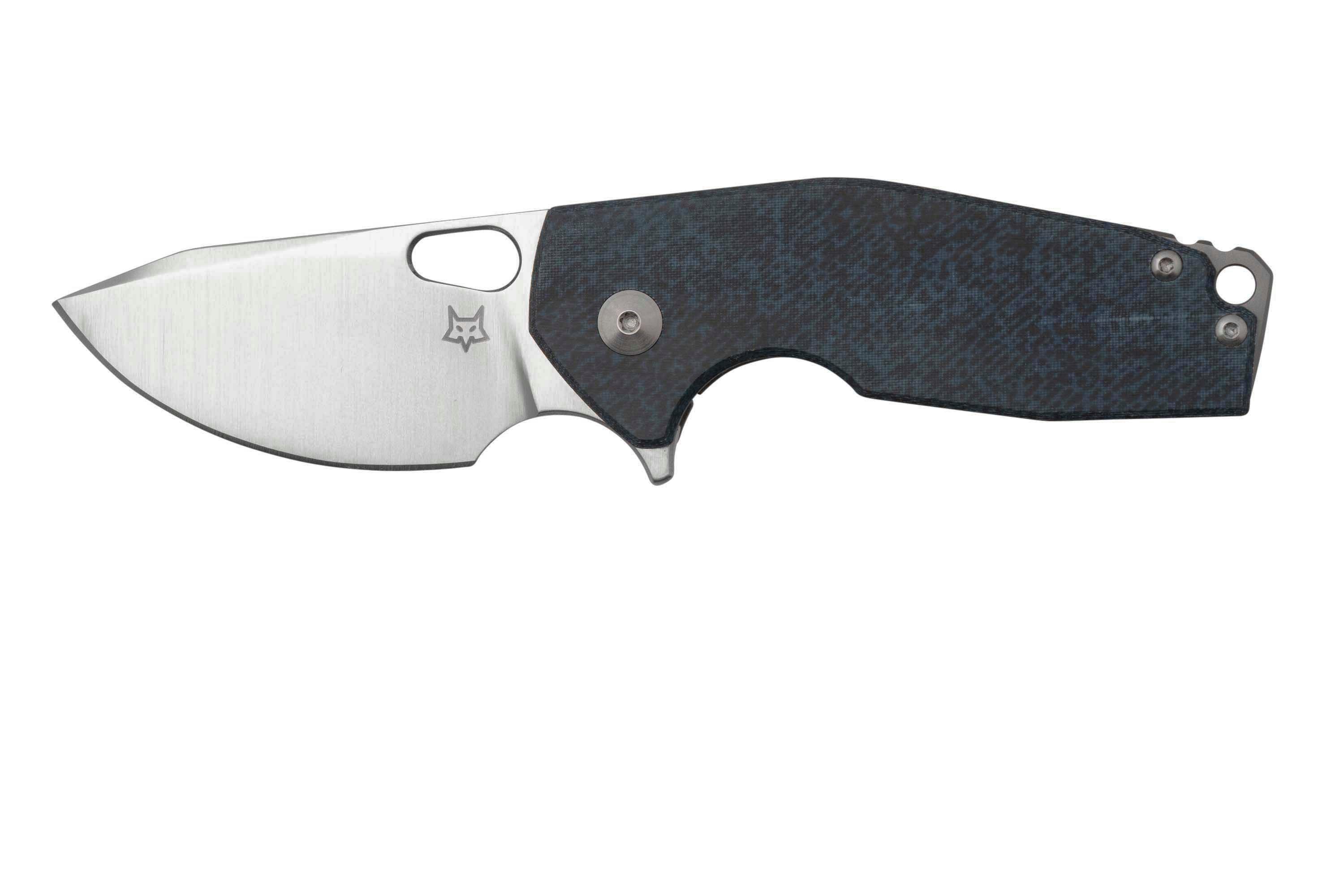 Fox Knives Suru, FX-526 MIBL Denim Micarta M390 Knivesandtools