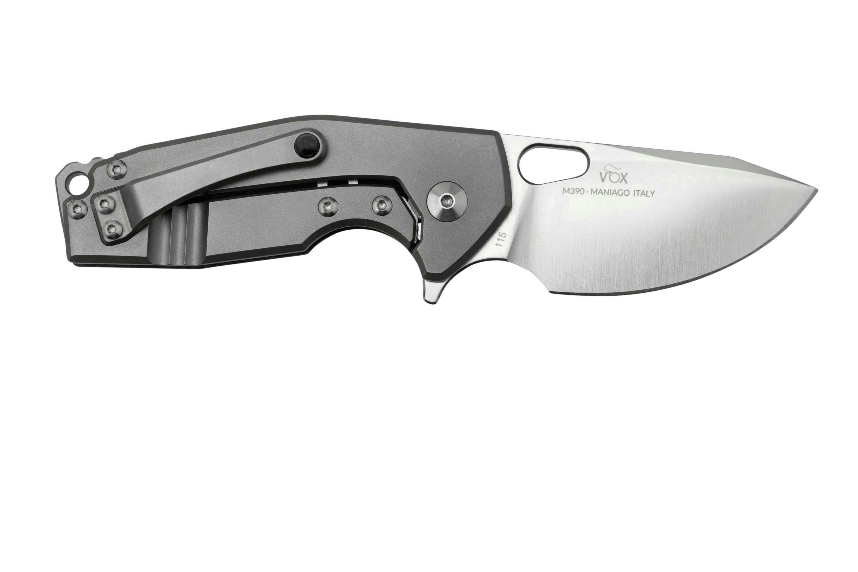 Fox Knives Suru, FX-526 MIBL Denim Micarta M390 Knivesandtools ...