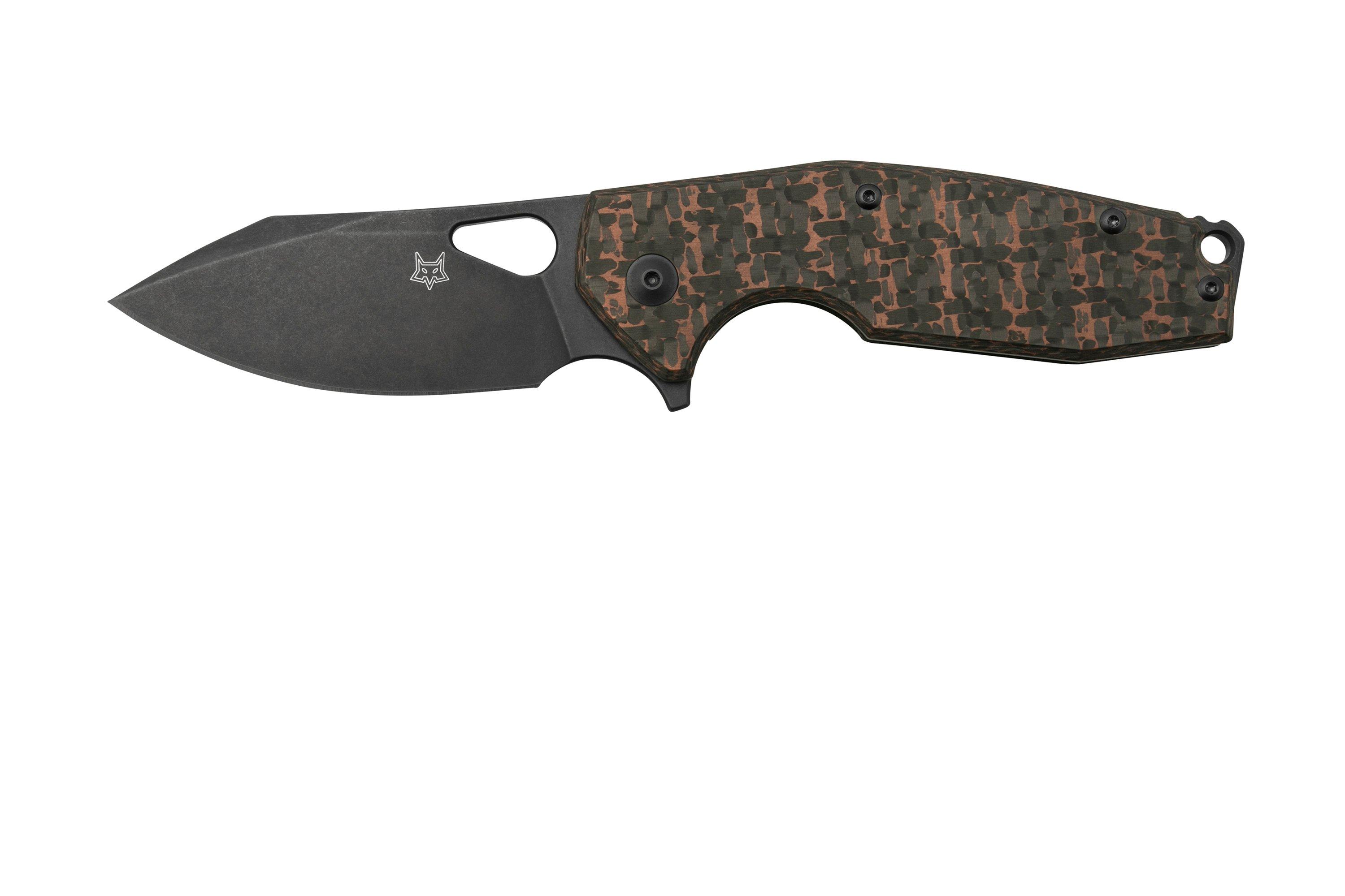 Fox Yaru FX-527CF-2 Snake Skin Fat Carbon pocket knife