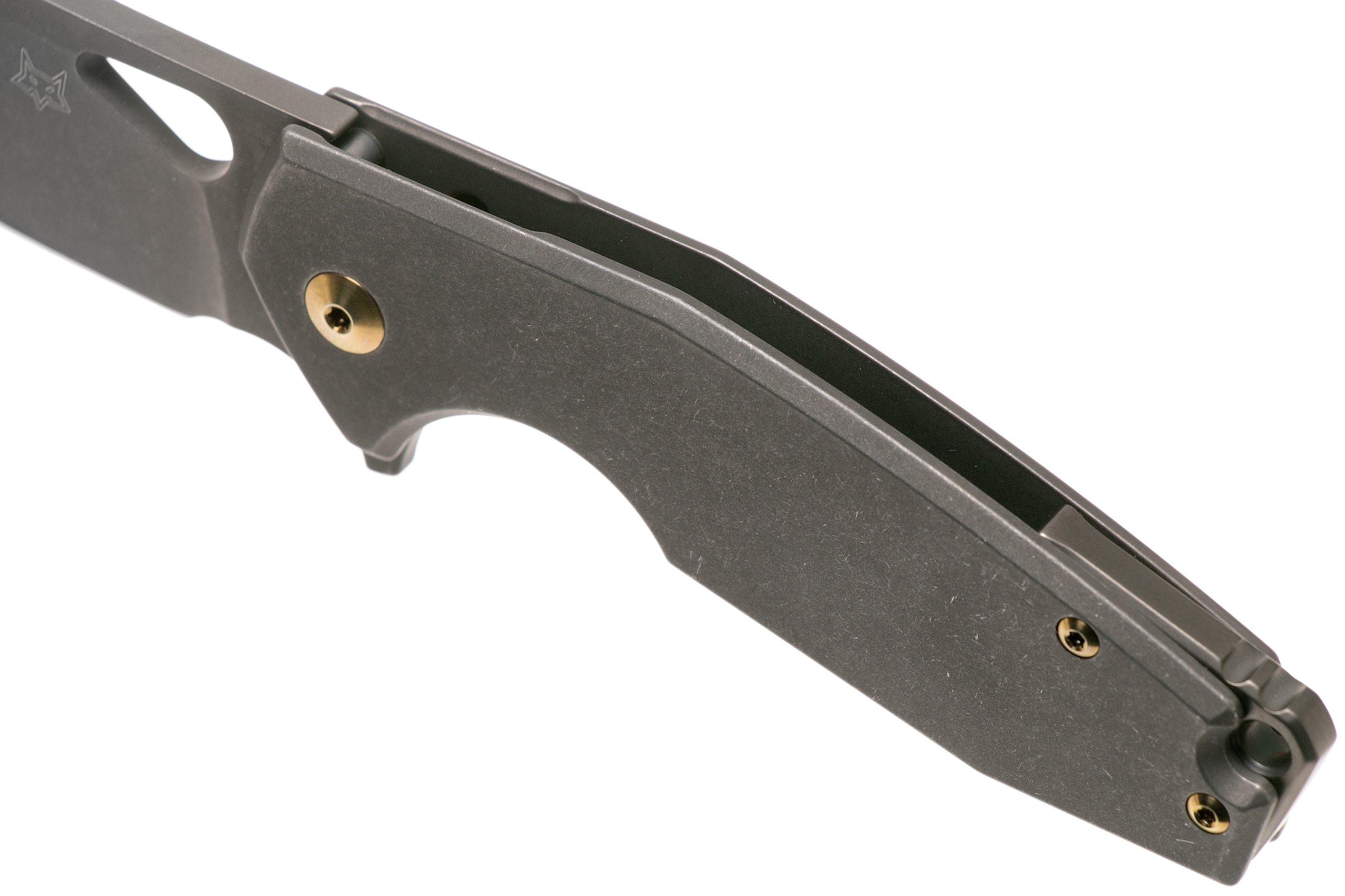 Fox Yaru FX-527TIPVD Stonewashed Black PVD Titanium pocket Fox Yaru FX-527TIPVD Stonewashed Black PVD Titanium pocket