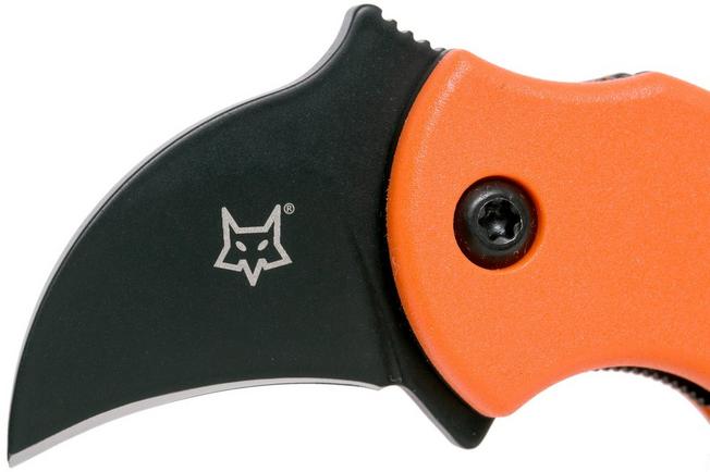 Image for Fox Mini-KA FX-535OB Orange & Black, karambit keychain knife