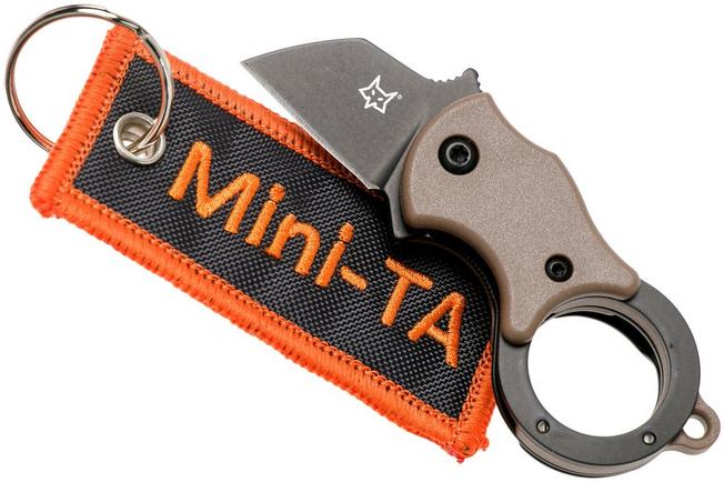 Fox Mini-TA FX-536CBB Coyote & Black, keychain knife