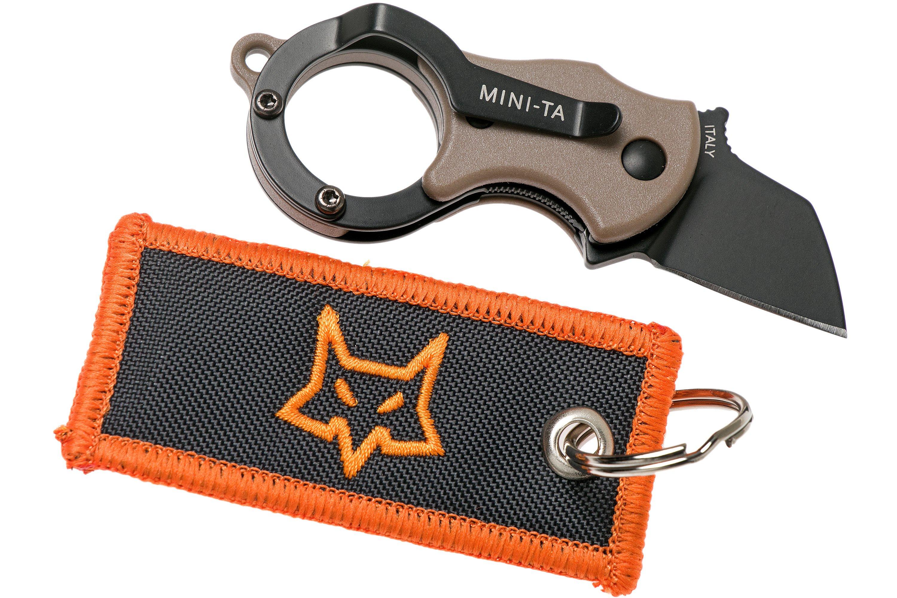 Fox Mini-TA FX-536CBB Coyote & Black, keychain knife | Advantageously ...